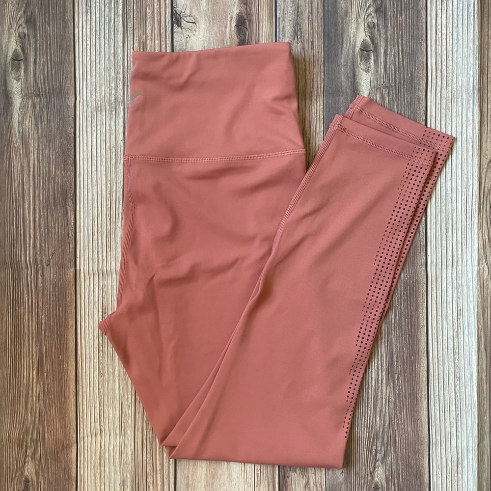 ZYIA Canyon rose flame light n tight hi-rise 7/8 size 12 NWOT